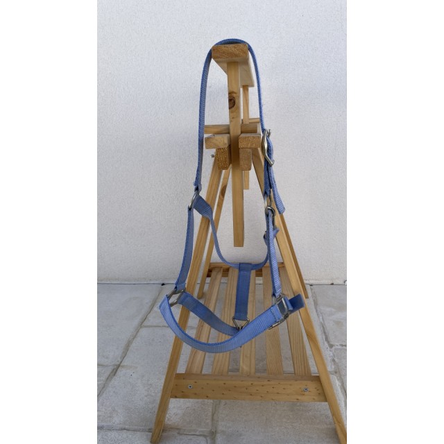 Licol bleu ciel taille cheval