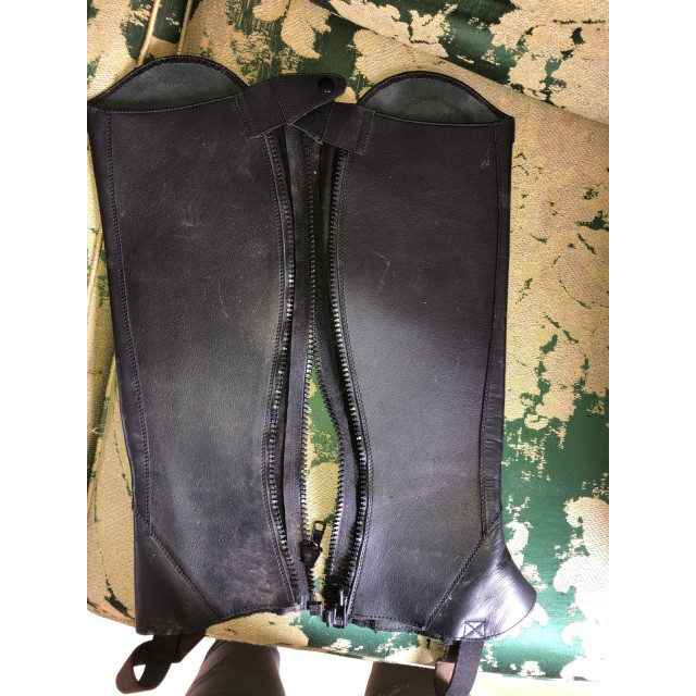 Chaps cuir noir Ego7