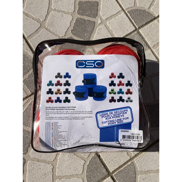 Bandes de polo ajustable rouge