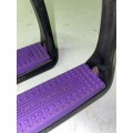 Étriers compositi noirs semelles mauves