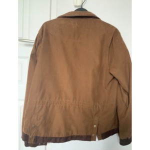 Veste en cuire velours