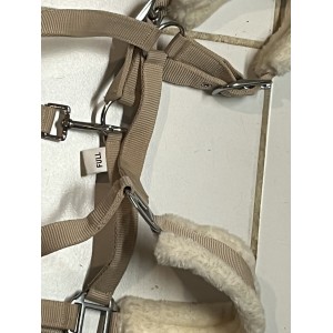 Licol beige moumoute