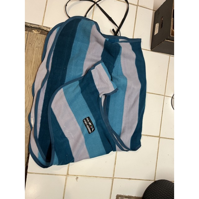 Couvre reins polaire bleu