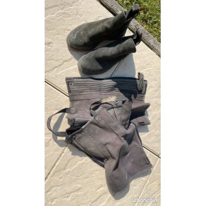 ensemble bottines + chaps équitation