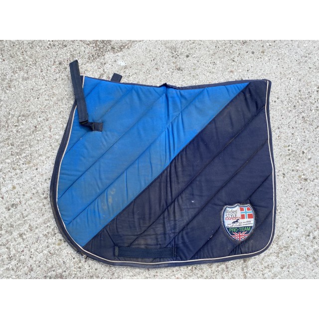 Tapis d’équitation bleu et bleu marine