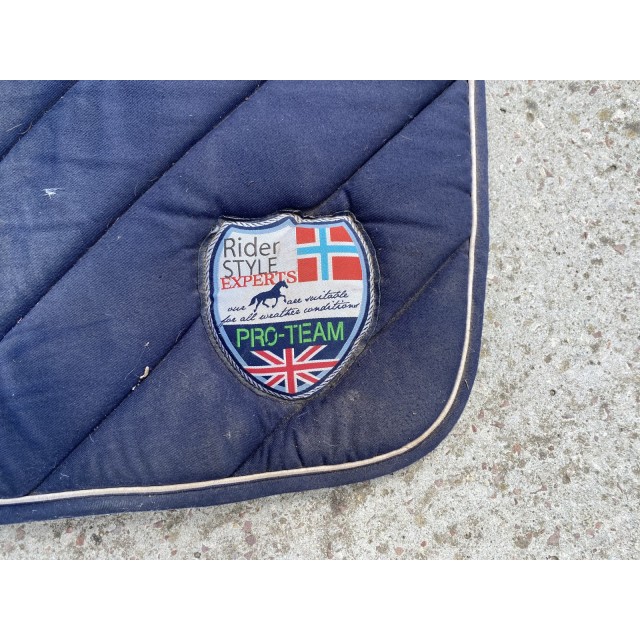 Tapis d’équitation bleu et bleu marine