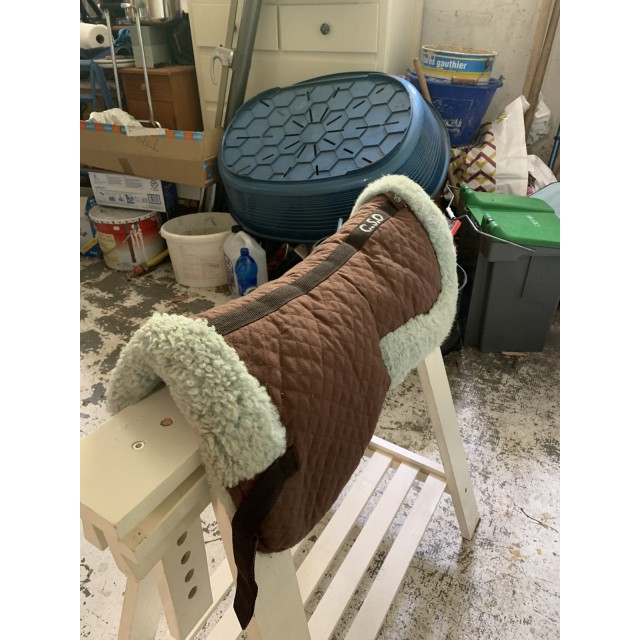 amortisseur cso taille petit cheval bleu et chocolat