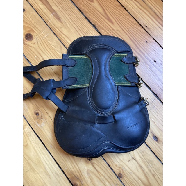 Guêtres noires cuir devoucoux