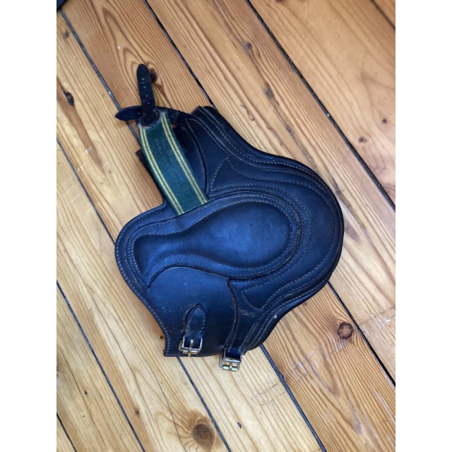 Guêtres noires cuir devoucoux