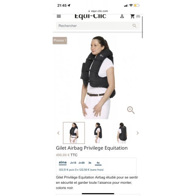 Gilet air bag