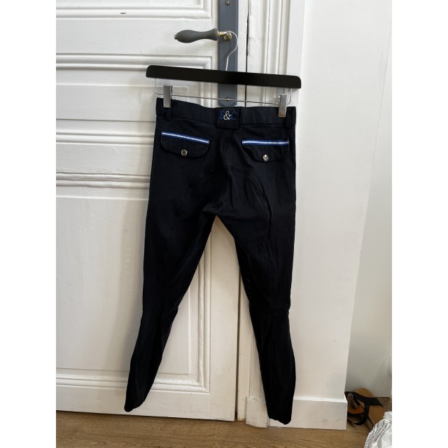 Pantalon flags&cup bleu marine