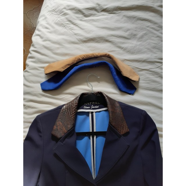 Veste Manfredi bleu marine t40+ 2colzms