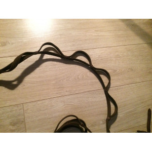 Rênes à poignet havane