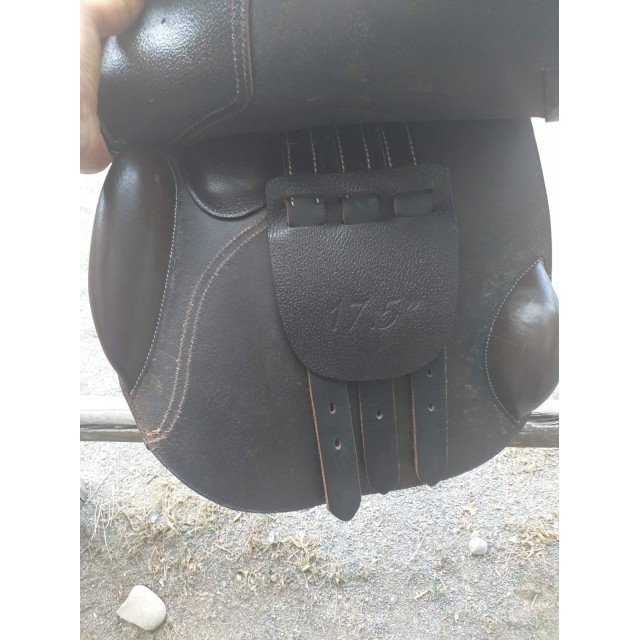 Selle mixte cuir 17,5 Éric Thomas