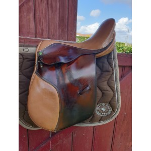 Selle mixte 17,5 cuir