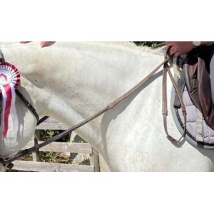 Rênes CWD 1/2 rondes surpiquées en caoutchouc