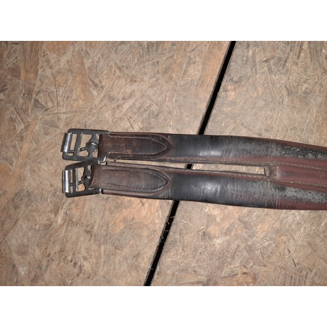 Sangle en cuir marron 125 cm