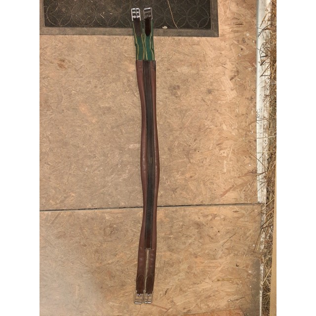 Sangle en cuir marron 125 cm