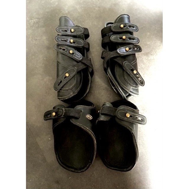 Protections Cheval cuir noir