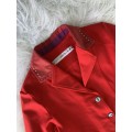 Veste de concours rouge Animo t12 ans