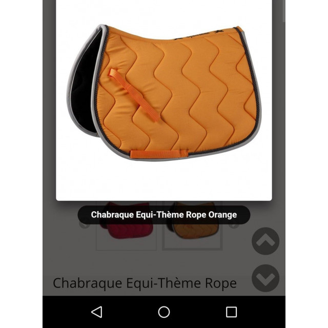 Tapis orange equitheme
