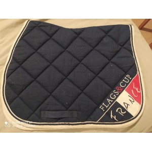 tapis flag and cup bleu marine