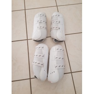 Guêtres de dressage Zandona Carbon Air blanches taille L+ soit XL