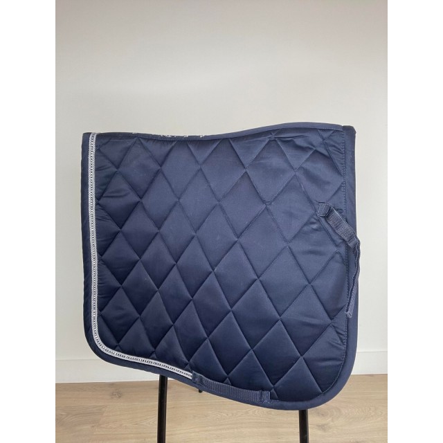 Tapis de dressage Equithème marine détails strass