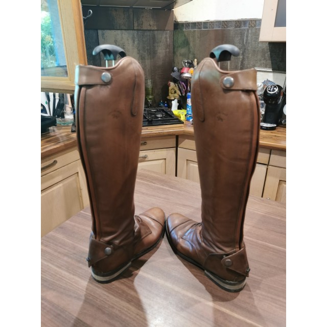Bottes en cuir cousues italienne