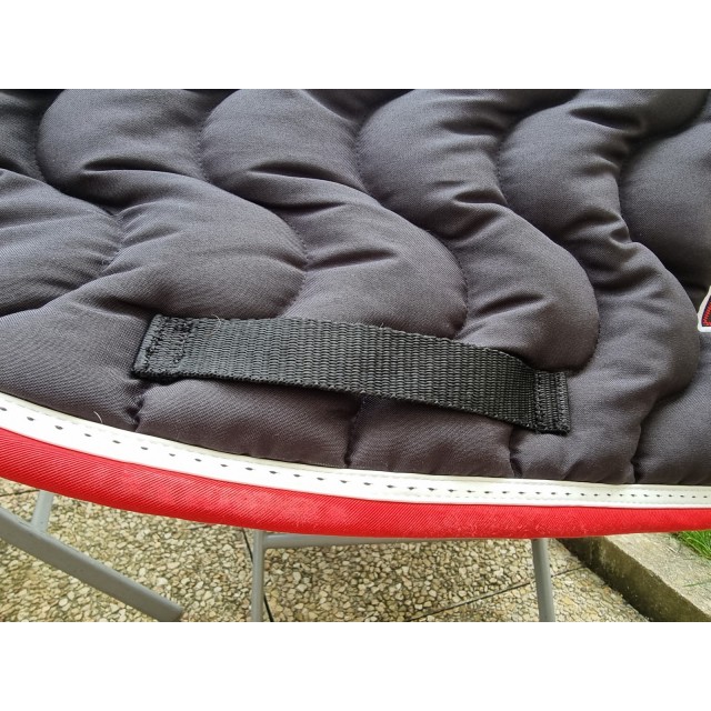 Tapis équitation Pénélope Leprévost Marine et Rouge