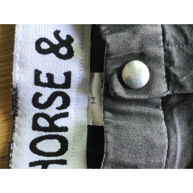 Pantalon d’équitation gris horse and go taille 14 ans