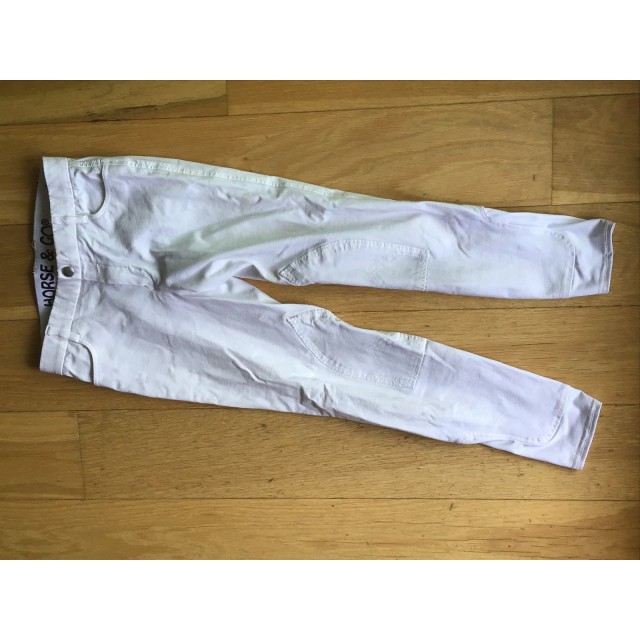 Pantalon blanc horse and go taille 14 ans