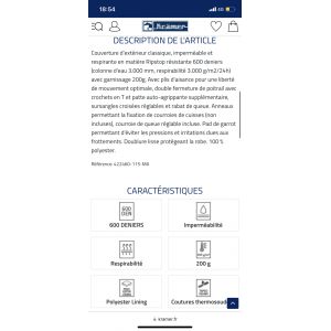 Couverture extérieur thermo master
