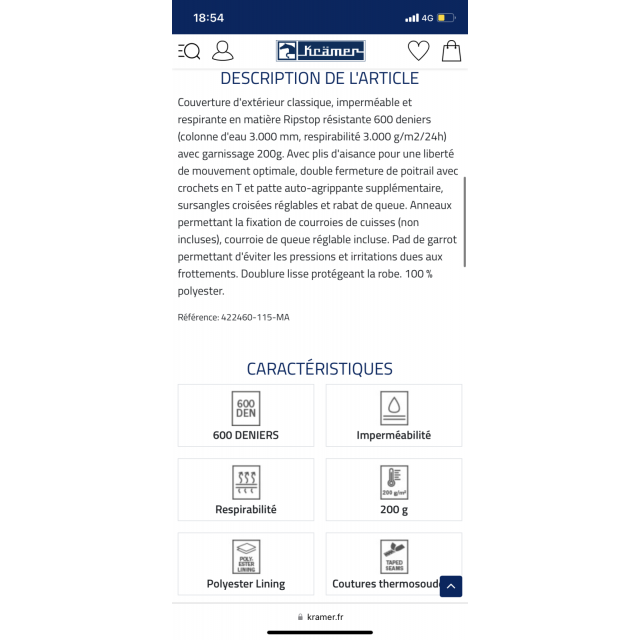 Couverture extérieur thermo master