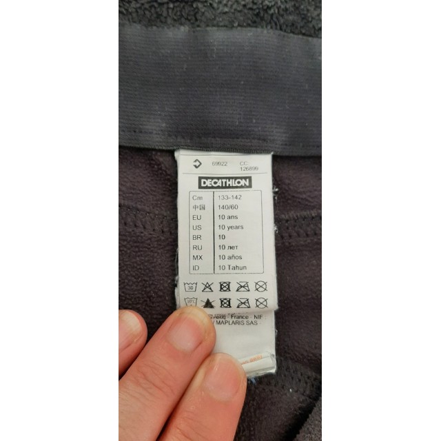 Pantalon Fouganza 10 ans noir