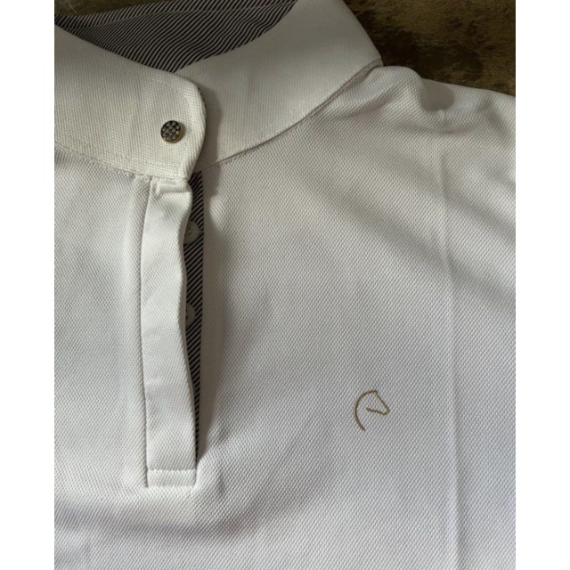 Polo de concours blanc équithème