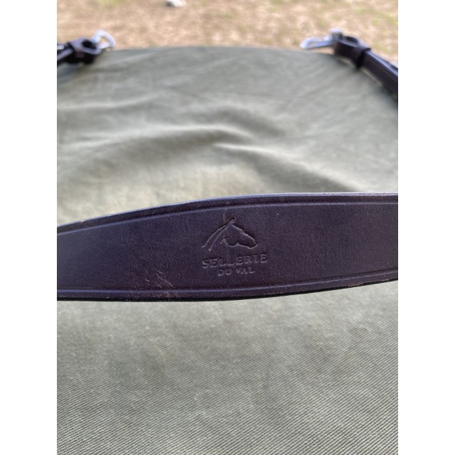 Collier de chasse cheval cuir marron