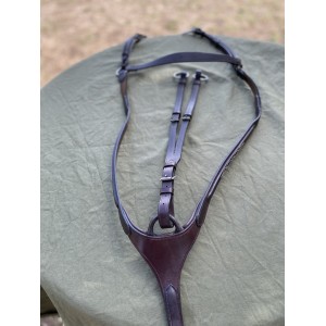 Collier de chasse cheval cuir marron