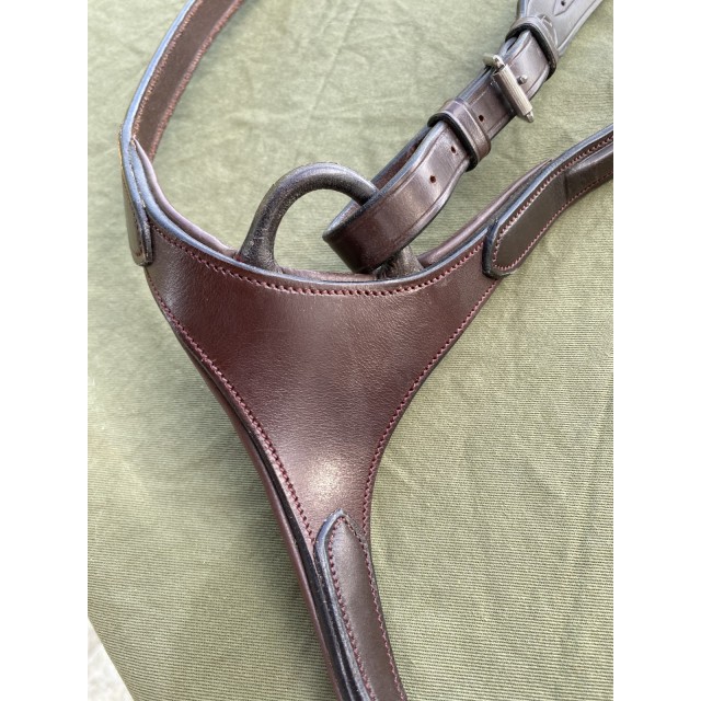 Collier de chasse cheval cuir marron