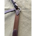Collier de chasse cheval cuir marron