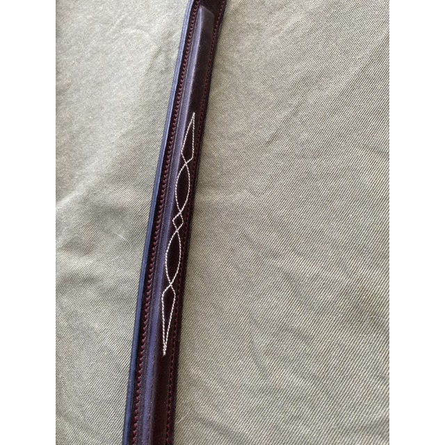 Collier de chasse cheval cuir marron