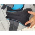 Ensemble guêtres + protèges boulets bleu turquoise BR taille poney