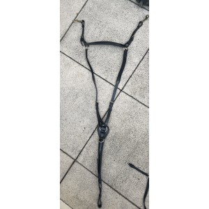 Collier de chasse en cuir noir Chetak