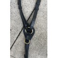 Collier de chasse en cuir noir Chetak