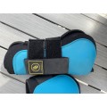 Ensemble guêtres + protèges boulets bleu turquoise BR taille poney