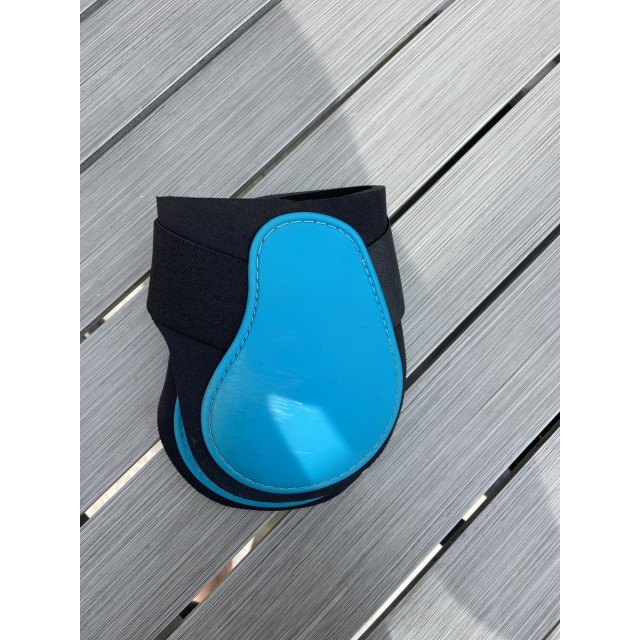 Ensemble guêtres + protèges boulets bleu turquoise BR taille poney