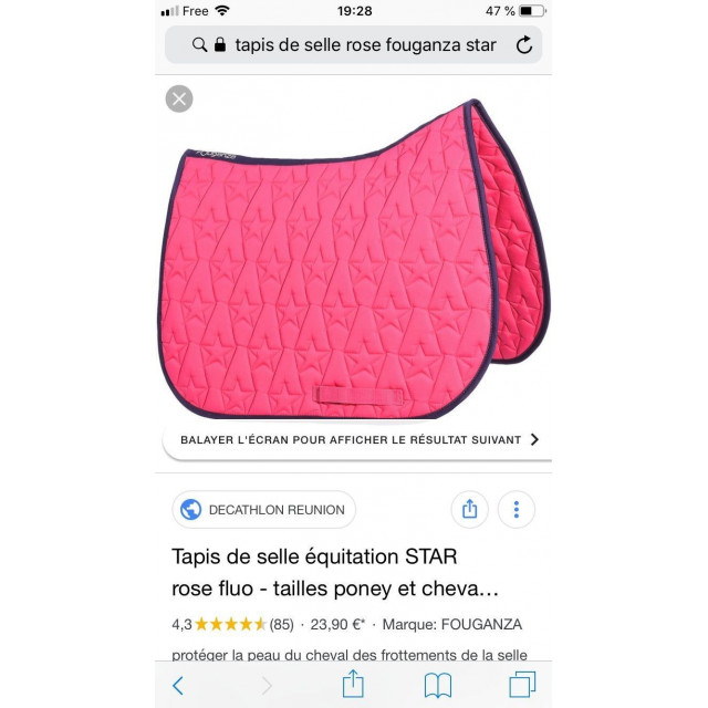 Tapis de selle