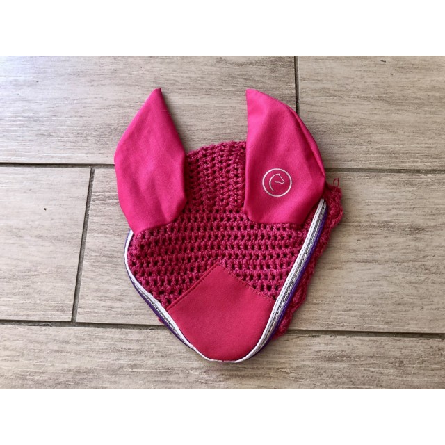 Ensemble rose tapis et bonnet taille pony