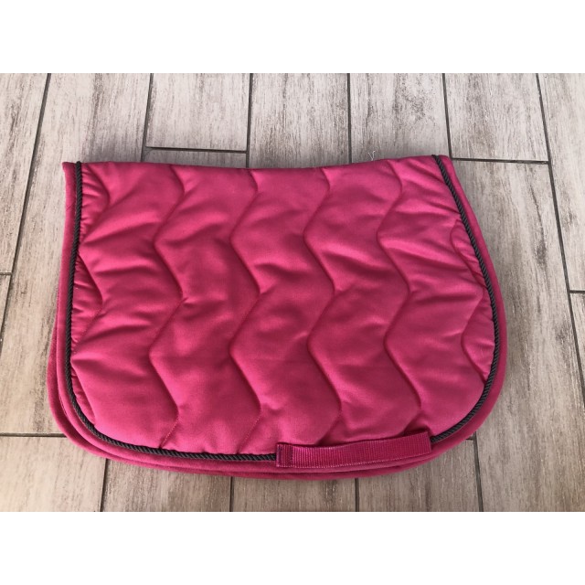 Ensemble rose tapis et bonnet taille pony