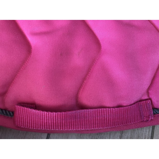 Ensemble rose tapis et bonnet taille pony